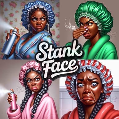 Black Girl Stank Face PNG Bundle: Sassy Clipart for Shirts & Tumblers (Digital Download