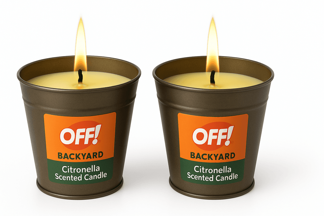 OFF! Backyard Citronella Scented Candle (2-Pack, 16 oz): Ambiance-First Outdoor Centerpiece