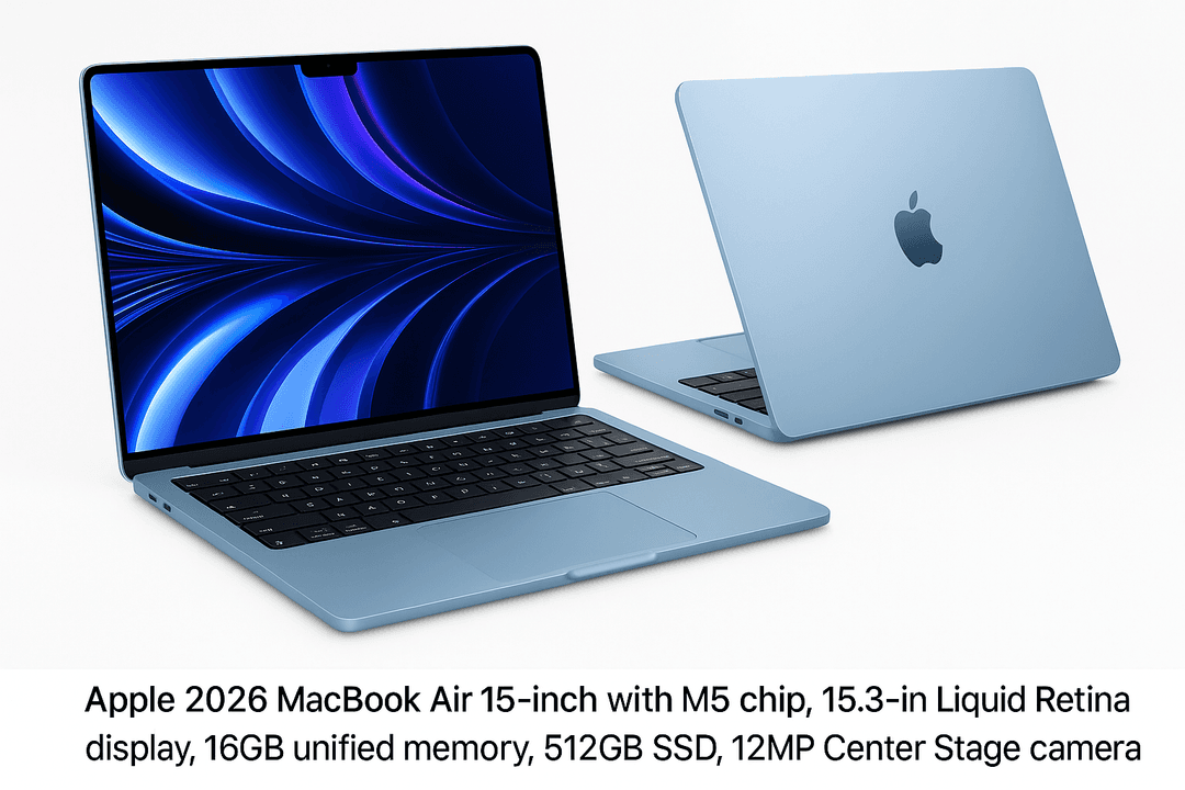 Apple 2026 MacBook Air 15‑inch (M5, 16GB/512GB, Sky Blue) Review: A Bigger Air Built for Everyday AI