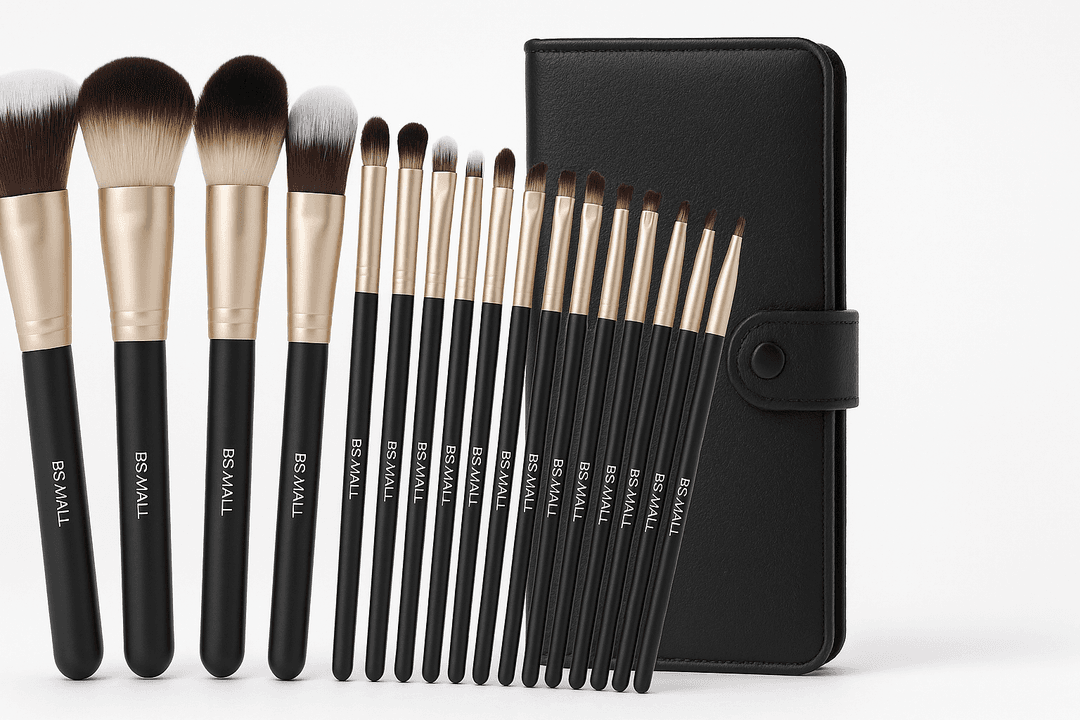 BS-MALL 18-Piece Makeup Brush Set with Black Case: Affordable, Complete, and Beginner-Friendly