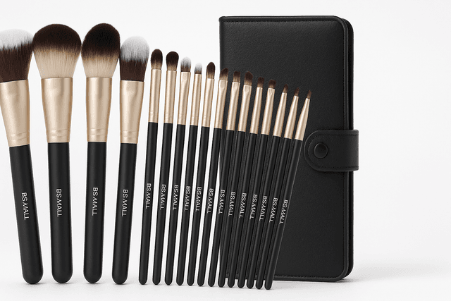 BS-MALL 18-Piece Makeup Brush Set with Black Case: Affordable, Complete, and Beginner-Friendly