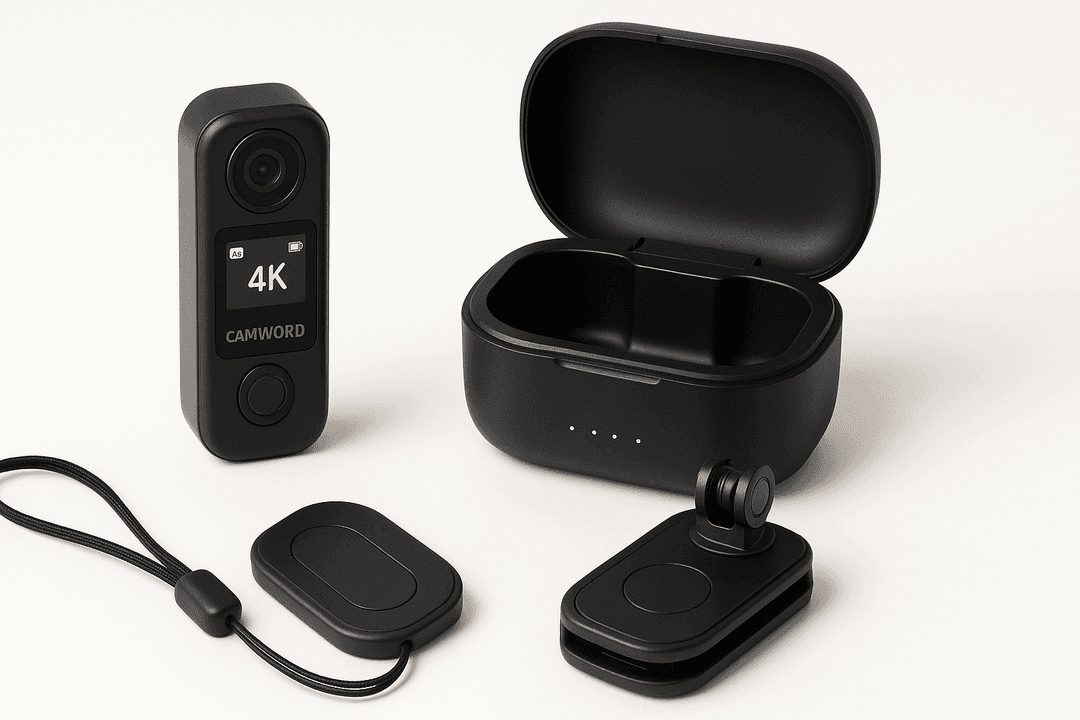 CAMWORLD 4K POV Mini Body Camera with Wi‑Fi & 64GB: Compact Action Cam for Everyday Adventures