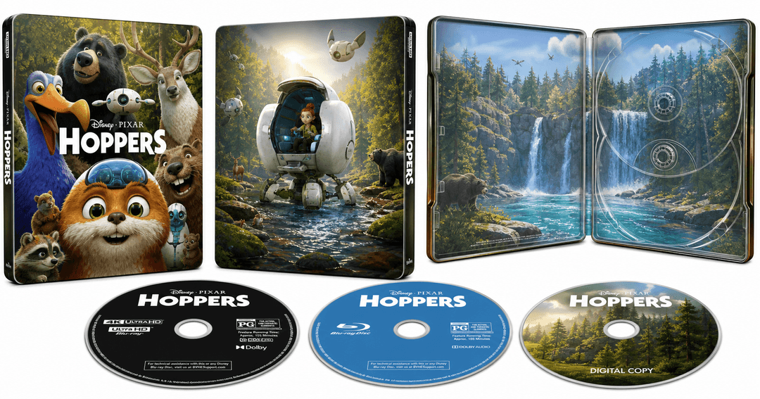 Hoppers - UHD/BD Combo + Digital + Steelbook Review: Pixar’s Nature Adventure in a Collector-Friendly Package