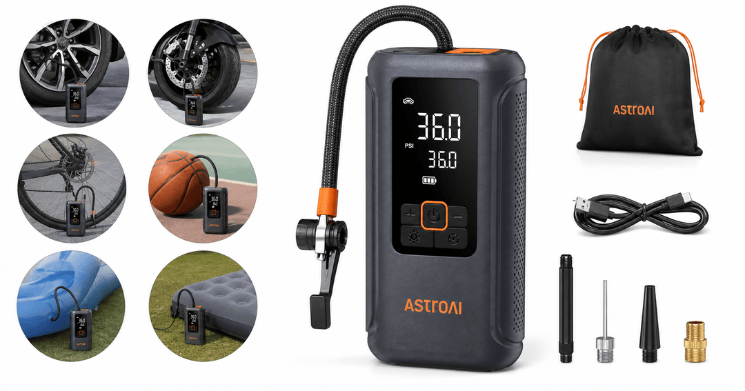 AstroAI L7 Tire Inflator Review: Compact 150 PSI Cordless Pump for Everyday Drivers and Riders
