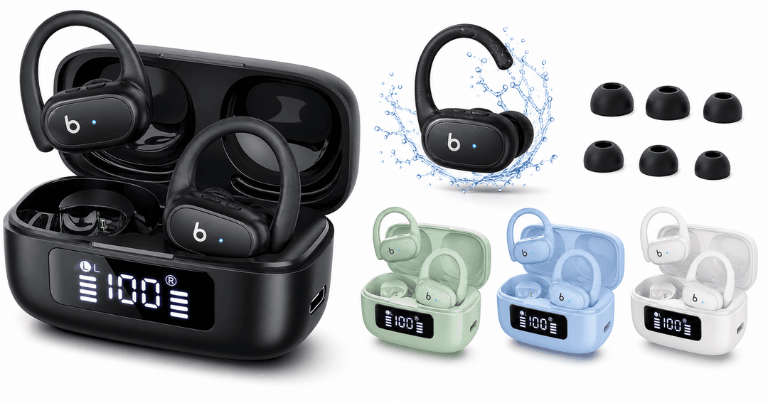 bmani Wireless Ear Buds (T16) Review: Long-Play Gym Earbuds with Secure Hooks and LED Case