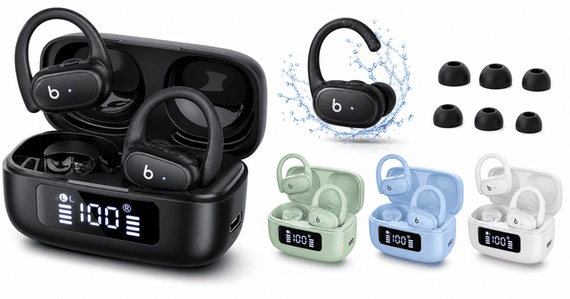 bmani Wireless Ear Buds (T16) Review: Long-Play Gym Earbuds with Secure Hooks and LED Case