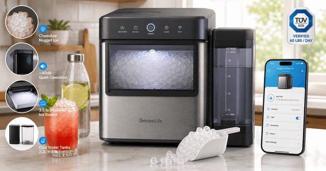 GoveeLife Smart Nugget Ice Maker Pro Review: Fast, Quiet, and Genuinely Smart Countertop Ice
