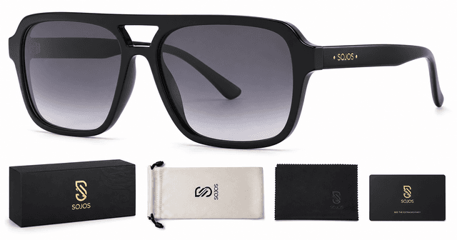 SOJOS Retro Aviator SJ2202 Review: Trendy Rectangle Sunglasses for Everyday Wear