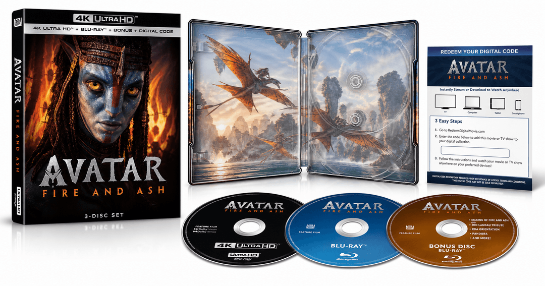 Avatar: Fire And Ash (3-Disc 4K UHD/BD Combo) Review – A Feature-Rich Home Cinema Release for Pandora Fans