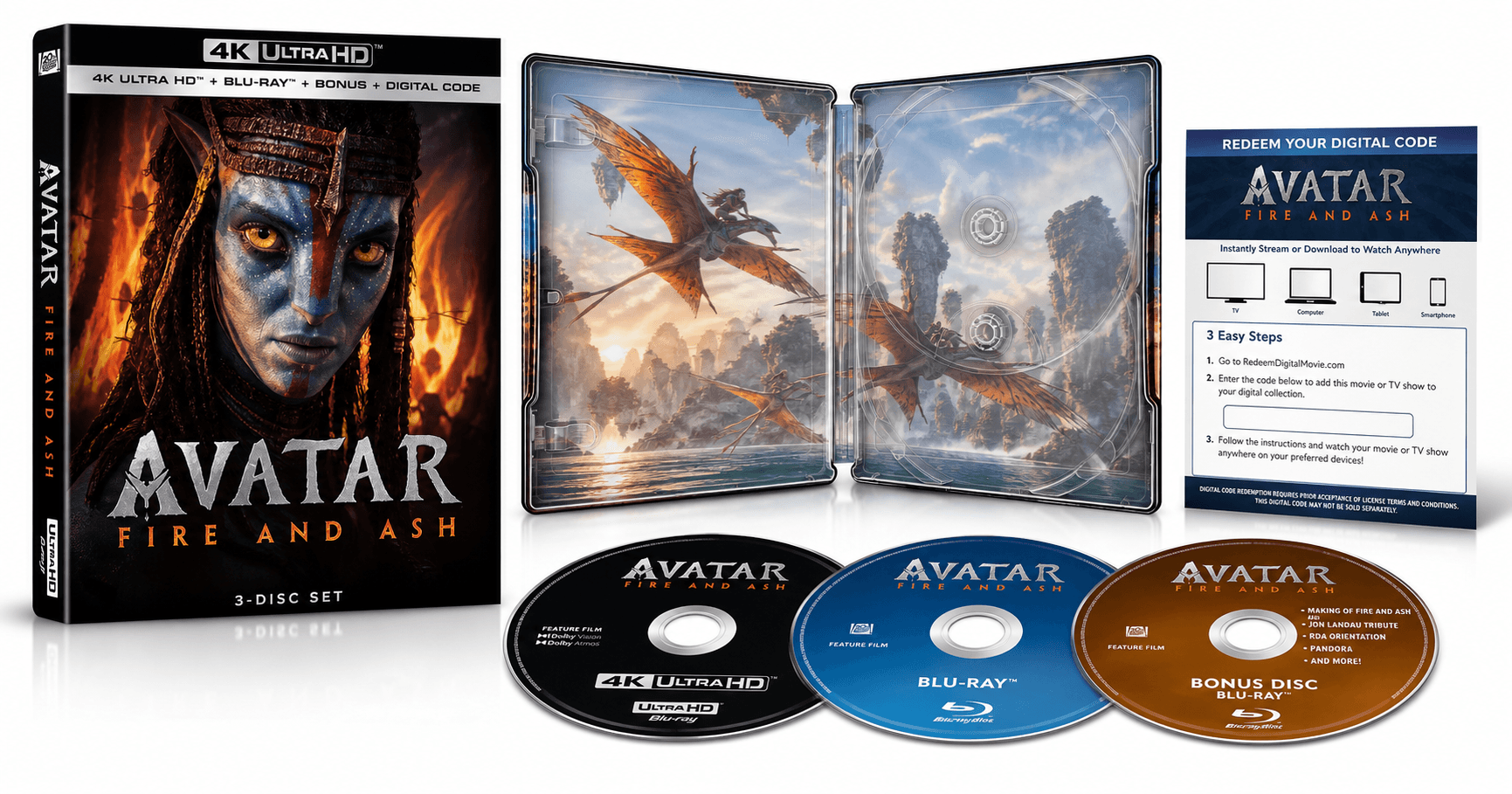 Avatar: Fire And Ash (3-Disc 4K UHD/BD Combo) Review – A Feature-Rich Home Cinema Release for Pandora Fans