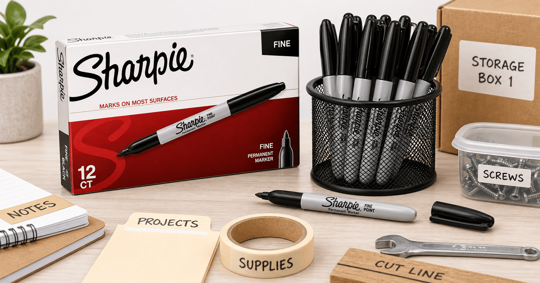 Sharpie Permanent Markers, Fine Tip, Black (12-Pack) Review