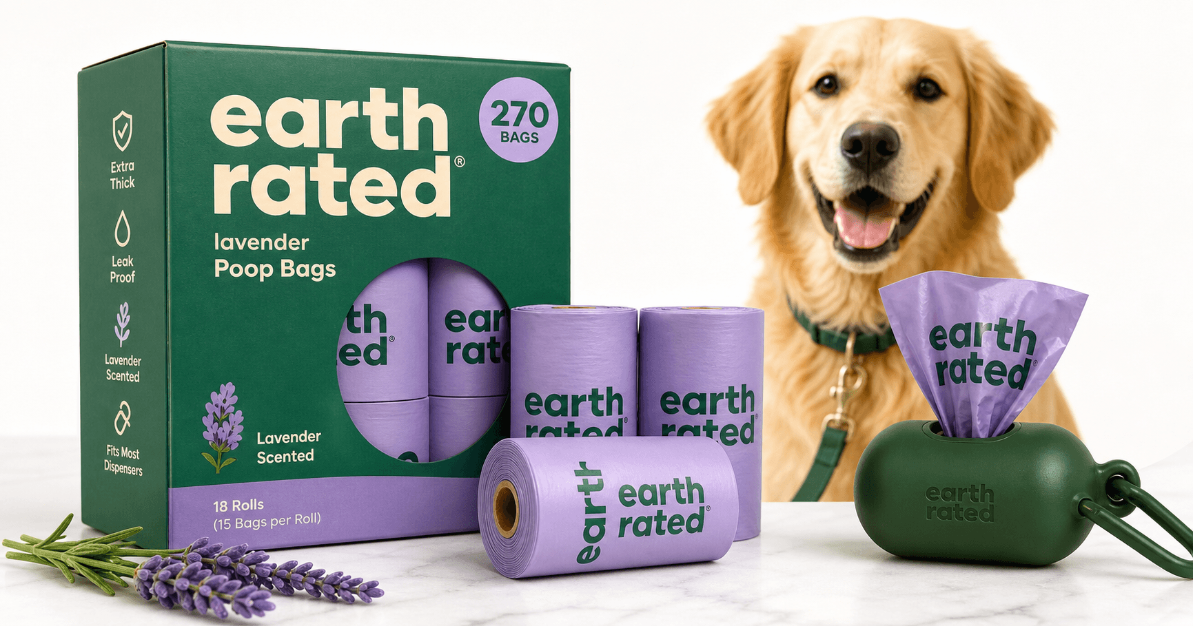 Earth Rated Lavender-Scented Dog Poop Bags (270 Count) Review: Reliable, Leak-Proof Cleanup for Daily Walks