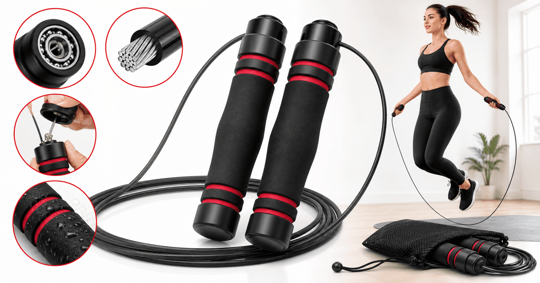 Jump Rope with Ball Bearings Review: A Simple, Tangle‑Free Speed Rope for Everyday Fitness