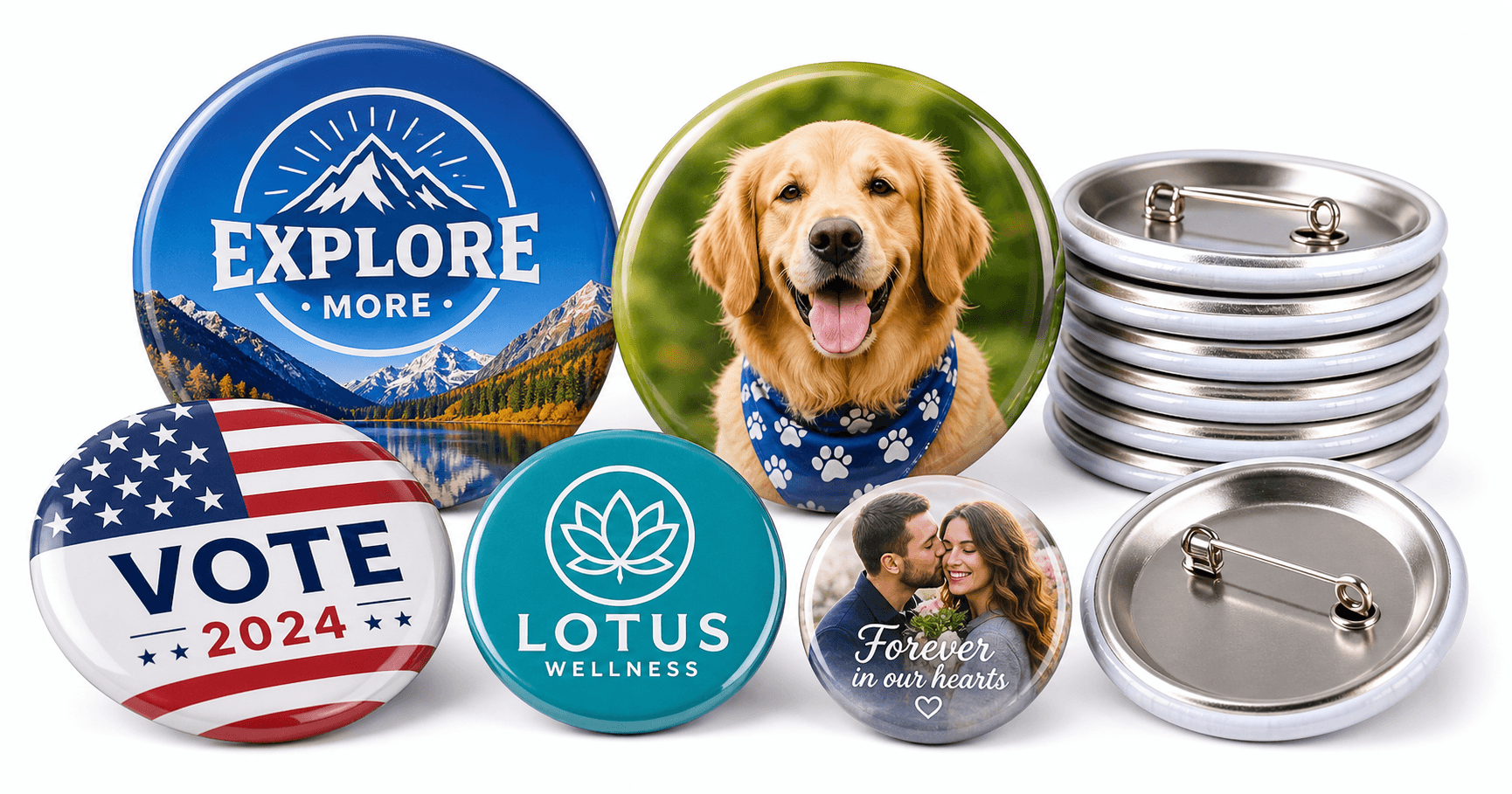Monkey Duo Custom Pins Review: Versatile, USA‑Made Personalized Button Badges
