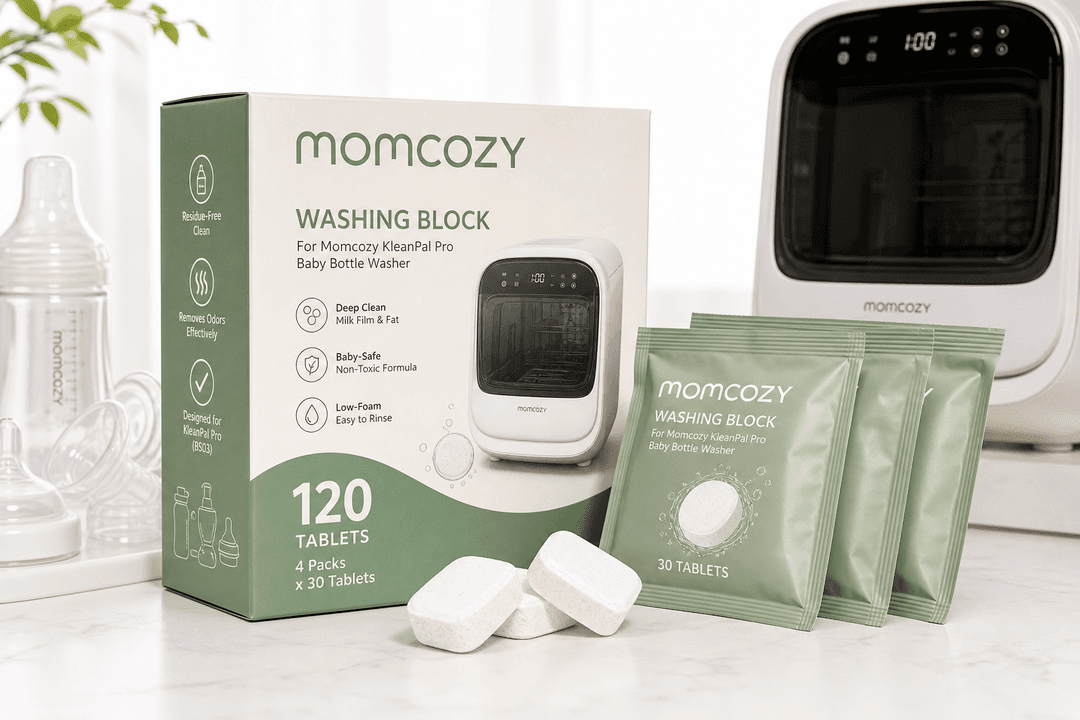 Momcozy Official Washing Block for KleanPal Pro: Detergent Tablets Designed for Baby Bottles