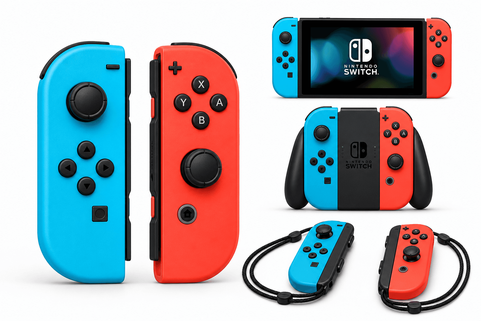 Nintendo Joy-Con (L/R) - Neon Red/Neon Blue Review: Versatile Controllers for Nintendo Switch