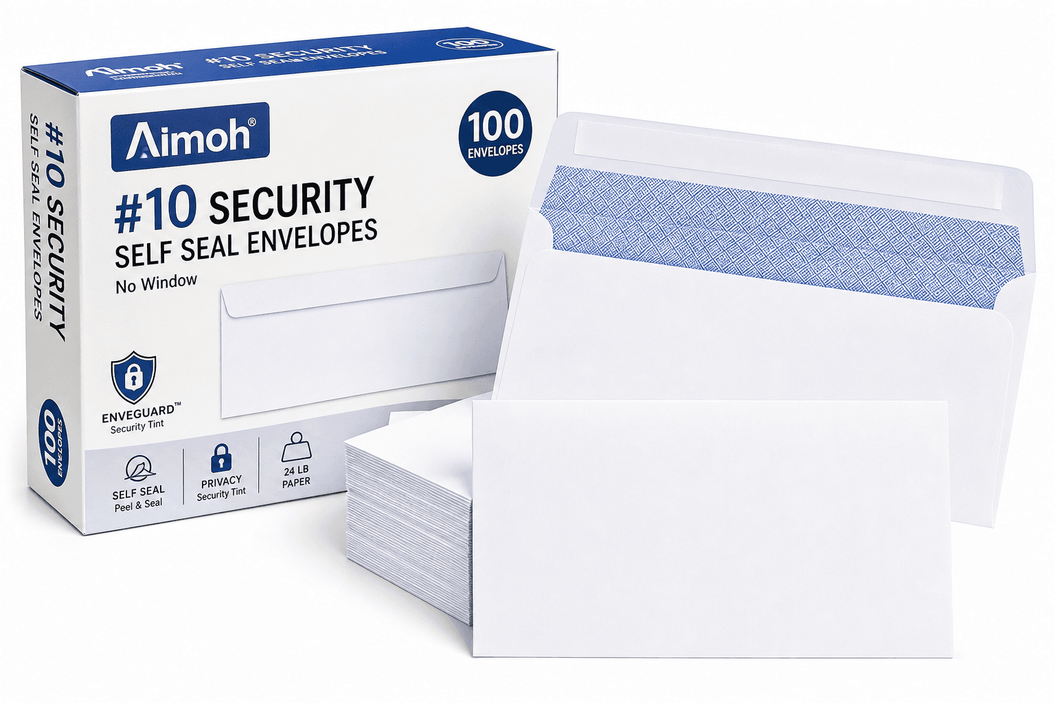 Aimoh #10 Security Self Seal Envelopes Review (34100, 100 Count)