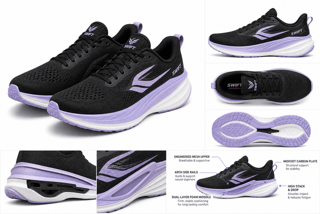 Swift Running CELER Women’s Lightweight Running Shoes Review: Supportive Daily Trainer for High-Arched Runners