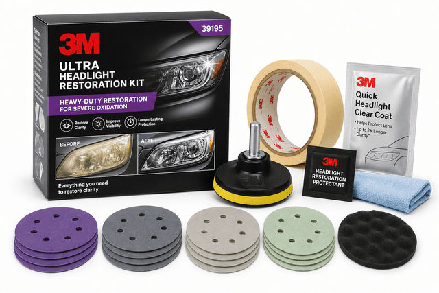 3M Ultra Headlight Restoration Kit (39195) Review: A Heavy‑Duty Fix for Cloudy Plastic Lenses