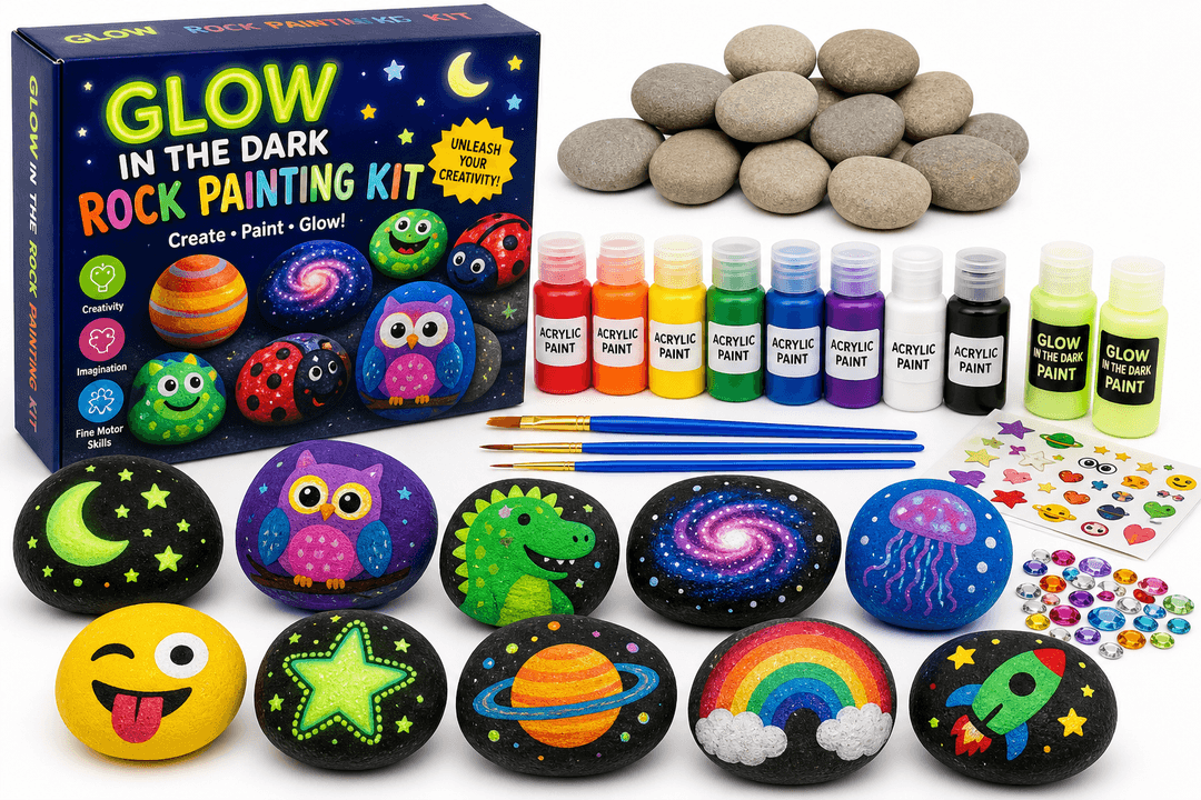 Rock Painting Kit Review: Glow-in-the-Dark Arts & Crafts for Kids Ages 6–12