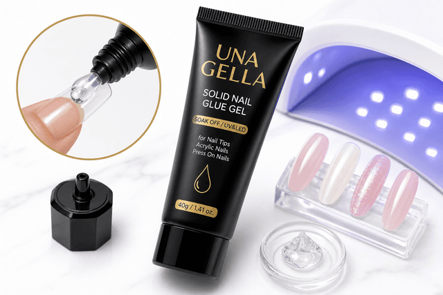 UNA GELLA 40g Solid Gel Nail Glue Review: Long-Lasting Hold for Press-On and Gel Tips