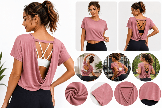 Kumufenc Open-Back Workout Tee Review: A Breezy, Y2K-Inspired Gym Basic