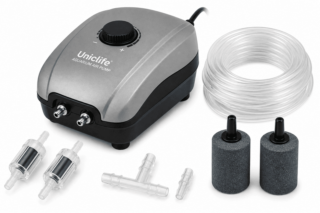 Uniclife Aquarium Air Pump Review: Dual-Outlet Aeration for 5–200 Gallon Tanks