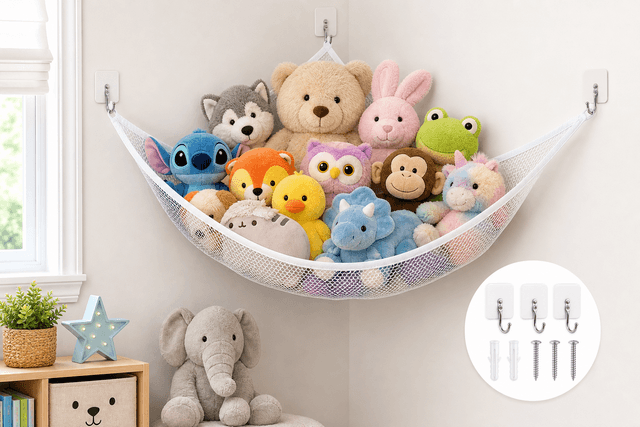 Large Stuffed Animal Storage Hammock Review: Simple, Space-Saving Plushie Organization