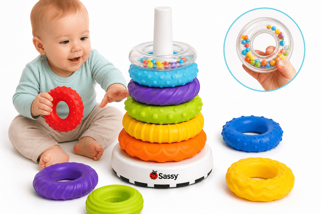 Sassy Stacks of Circles Review: A Thoughtfully Designed STEM Stacking Ring Toy for Babies