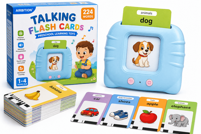 Airbition Talking Flash Cards Review: A Compact Montessori Language Kit for Toddlers