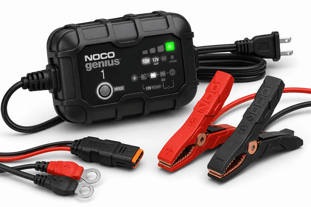 NOCO GENIUS1 Review: Compact Smart Charger and Maintainer for 6V/12V Lead‑Acid and LiFePO4 Batteries