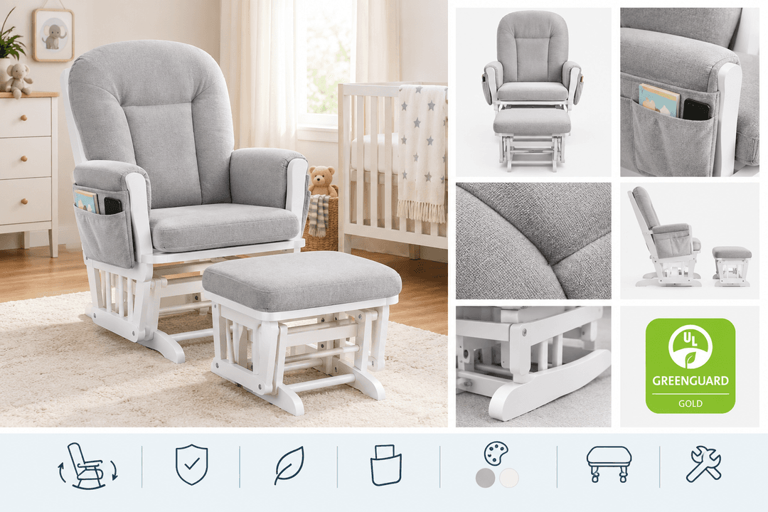 Storkcraft Premium Hoop Glider & Ottoman Review