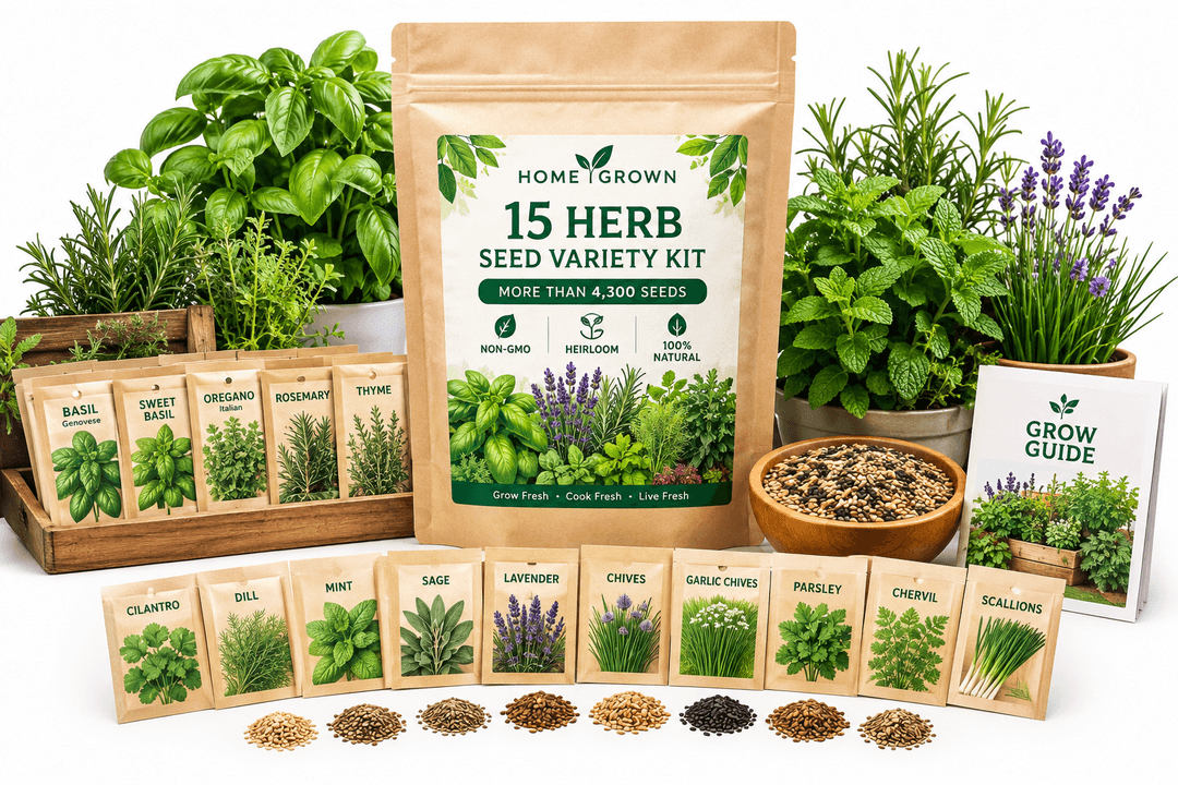 HOME GROWN 15 Herb Seed Variety Kit Review: A Versatile Indoor and Outdoor Herb Garden Starter