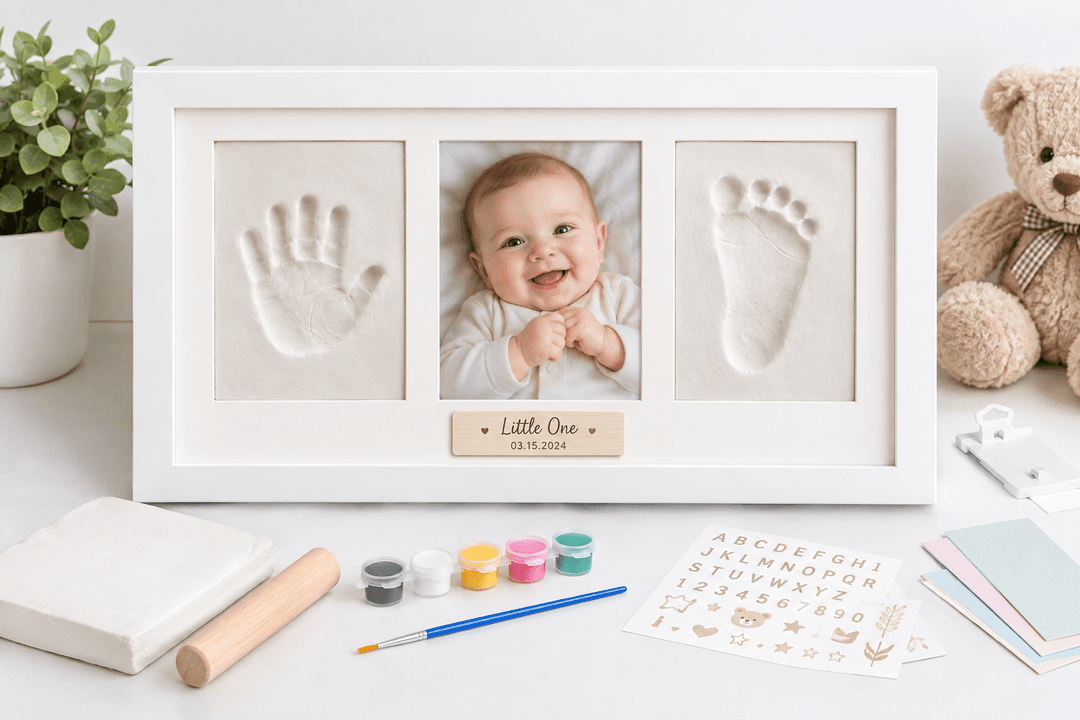 [KeaBabies Baby Hand and Footprint Kit, Clay Keepsake Frame (Alpine White)](https://www.amazon.com/dp/B08GLLDSNQ)