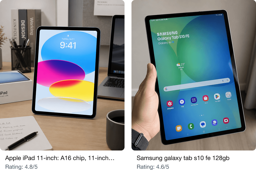 Samsung Galaxy Tab S10 FE 128GB vs Apple iPad (11th Generation, A16): Which Tablet Is the Better Buy in 2026?