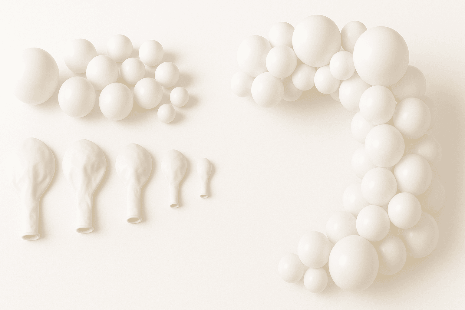 PartyWoo White Balloons 140-Piece Arch Kit Review: Flexible All-White Garland for DIY Event Decor