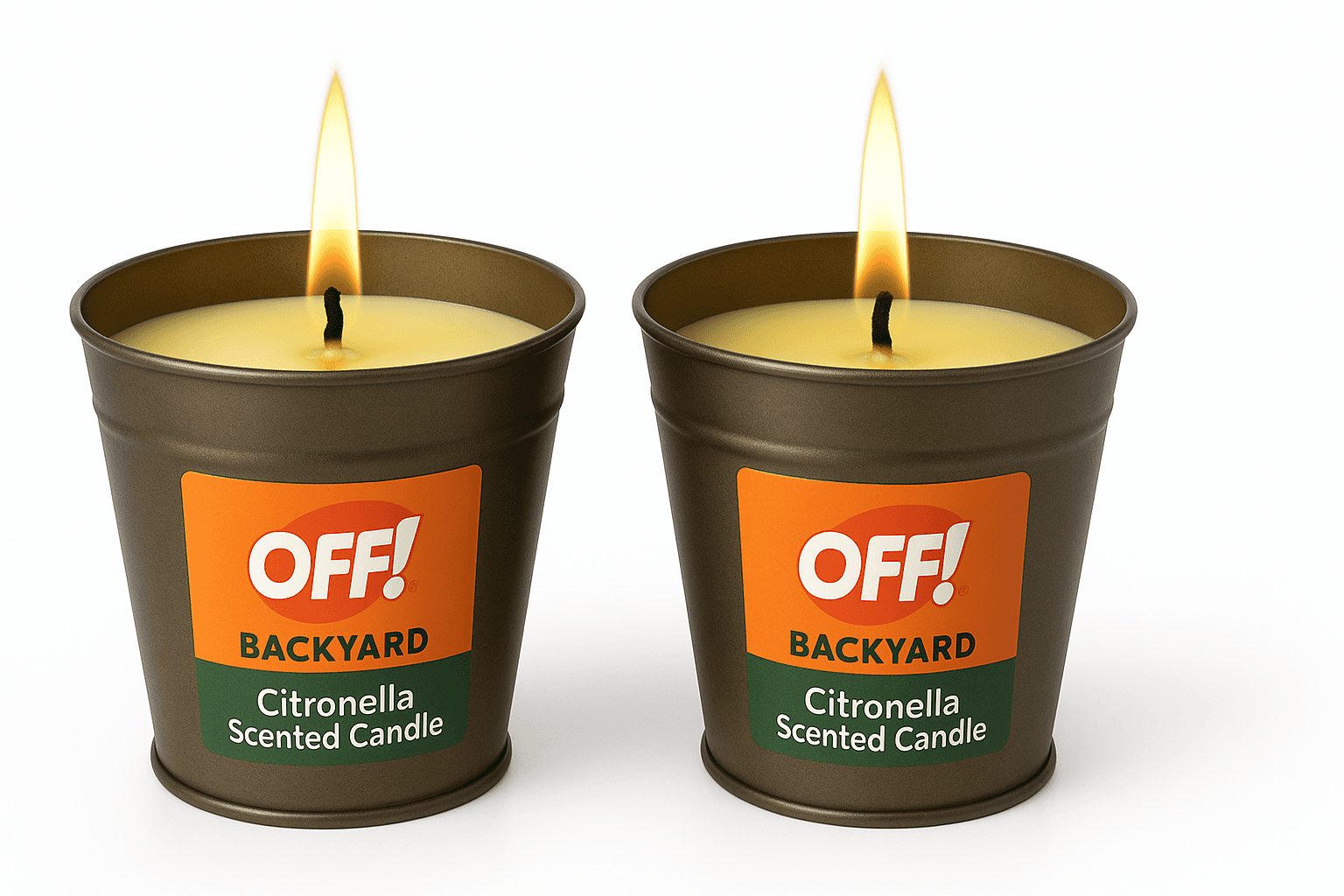 OFF! Backyard Citronella Scented Candle (2-Pack, 16 oz): Ambiance-First Outdoor Centerpiece