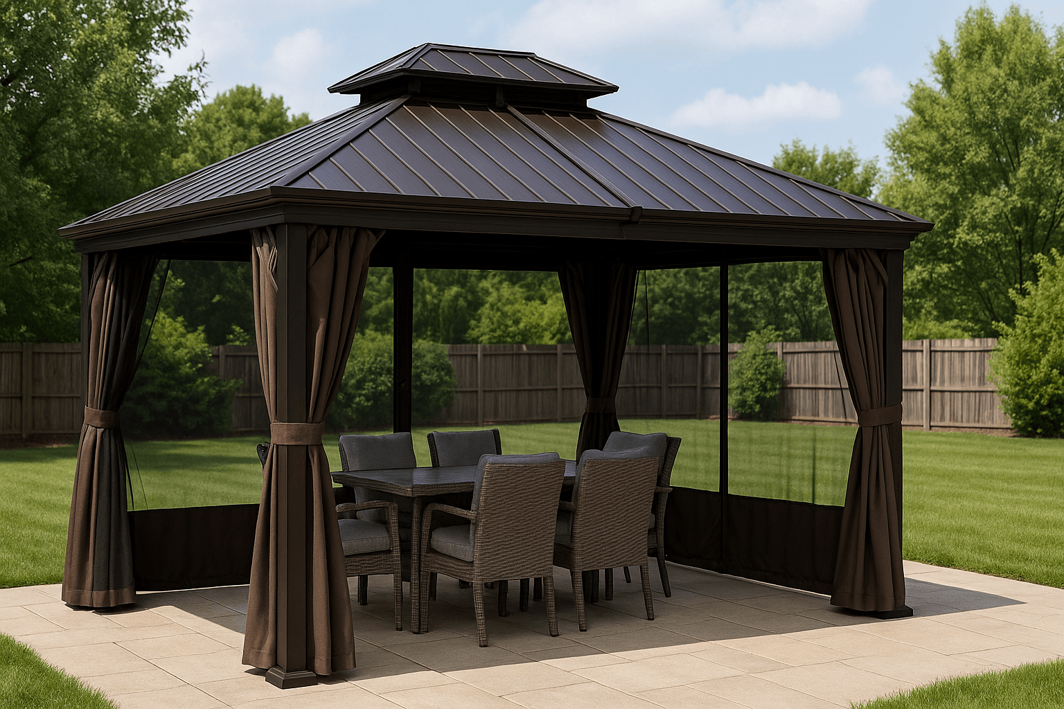 Kozyard Caesar 10'x12' Hardtop Gazebo Review: A Permanent Backyard Pavilion Built for All-Season Use