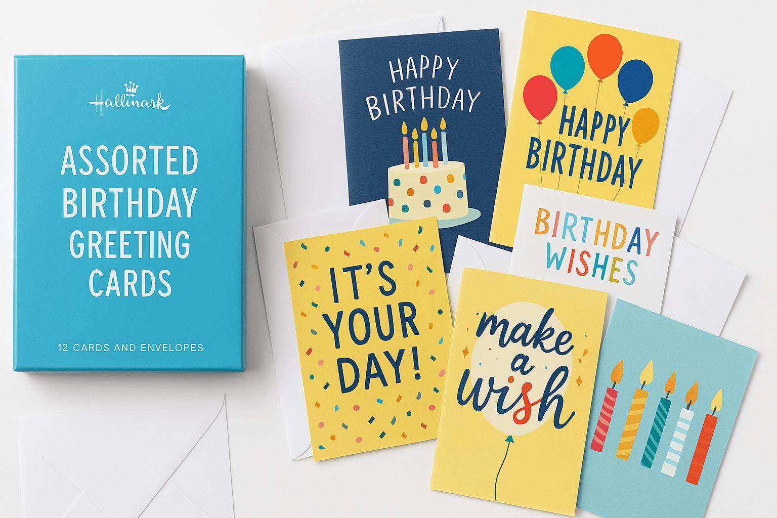 Hallmark Assorted Birthday Greeting Cards (12 Cards and Envelopes) Review