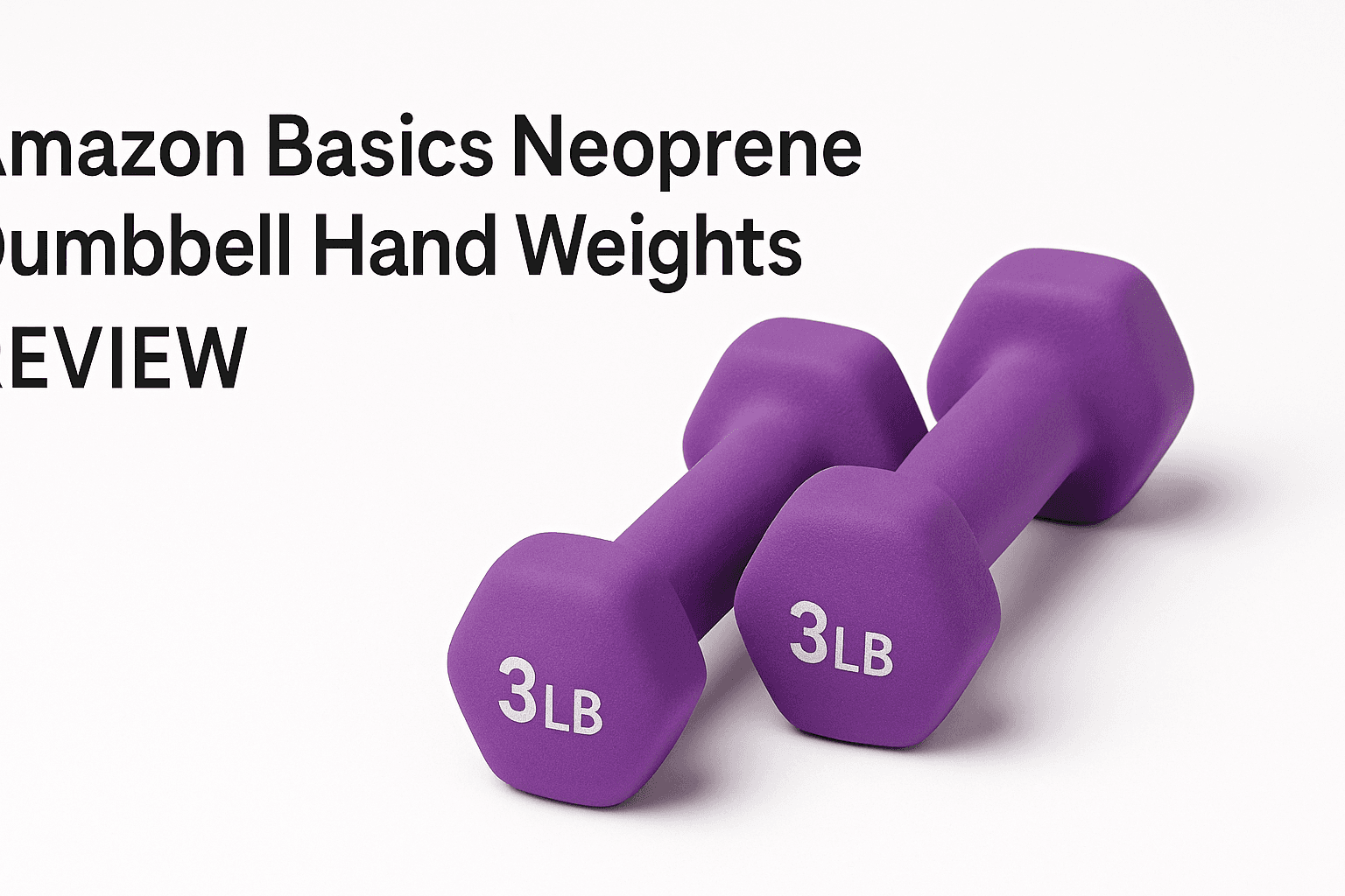 Amazon Basics Neoprene Dumbbell Hand Weights (3 lb, Pair) Review