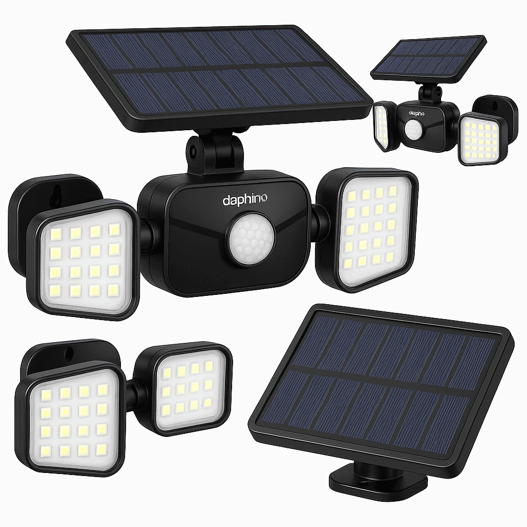 daphino 2500LM Solar Lights Outdoor Review: Wide-Angle, Motion-Activated Security Lighting for Yards and Driveways