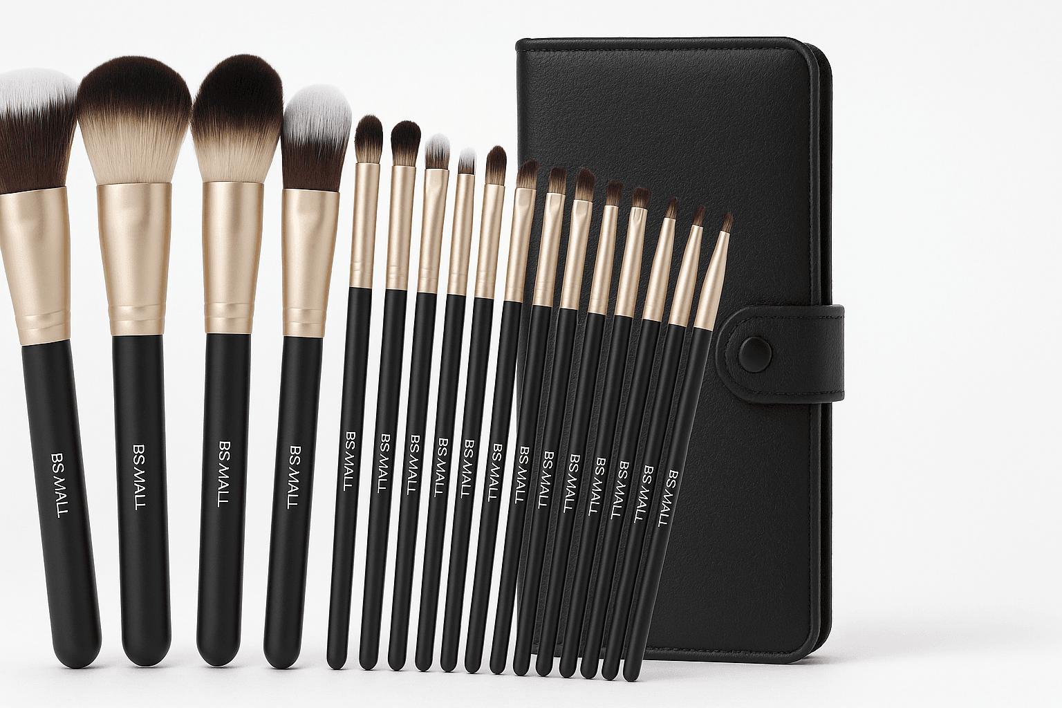 BS-MALL 18-Piece Makeup Brush Set with Black Case: Affordable, Complete, and Beginner-Friendly