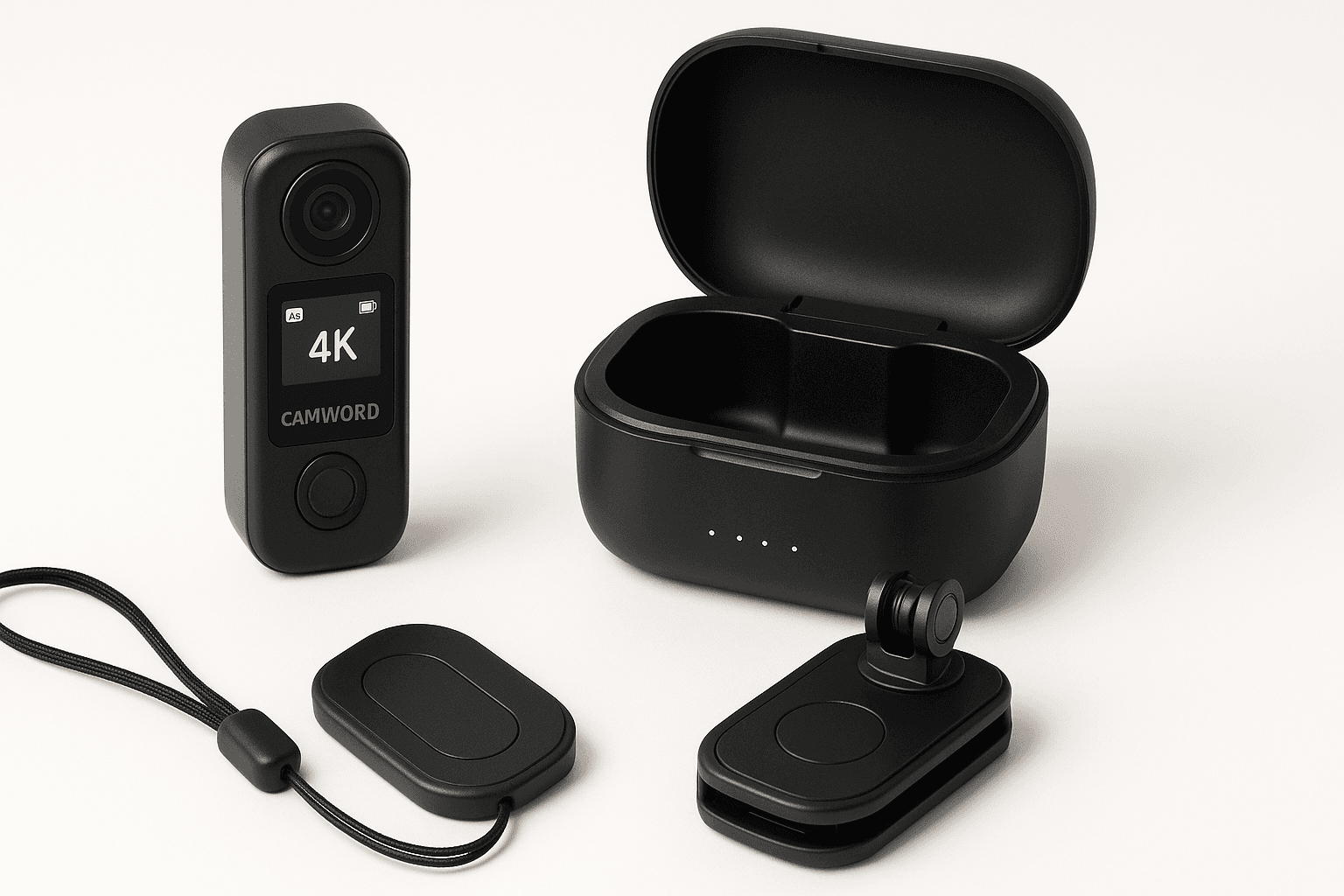 CAMWORLD 4K POV Mini Body Camera with Wi‑Fi & 64GB: Compact Action Cam for Everyday Adventures