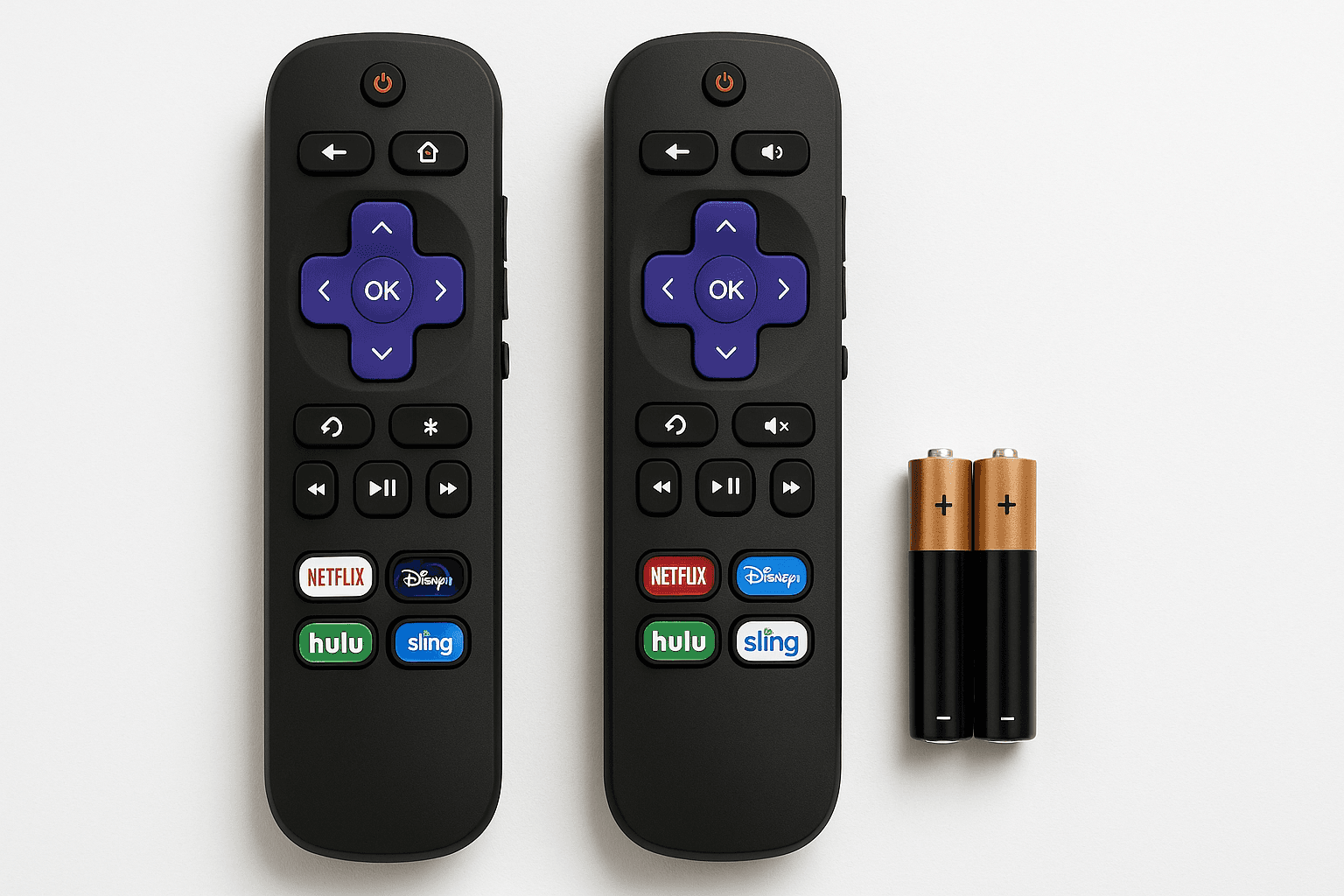 Pack of 2 Replacement Roku TV Remotes: Simple, Wide-Compatible IR Controls for Everyday Use