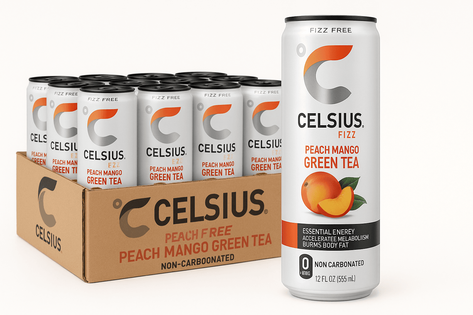 CELSIUS Fizz Free Peach Mango Green Tea Review: A Lighter, Non-Carbonated Energy Option