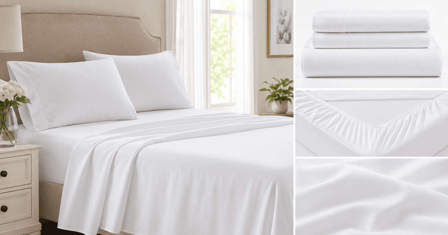 Queen Size 4 Piece Sheet Set (CGK Unlimited) Review: Budget-Friendly Hotel-Style Comfort with Deep Pockets