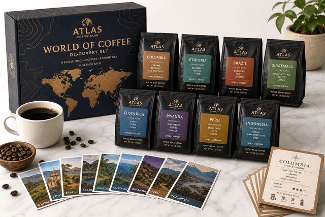 Atlas Coffee Club World of Coffee Discovery Set Review: A Guided Tour of Global Single-Origin Beans