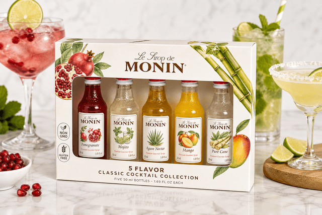 Monin 5 Flavor Classic Cocktail Collection Review: Versatile Mini Syrups for Easy Home Mixology