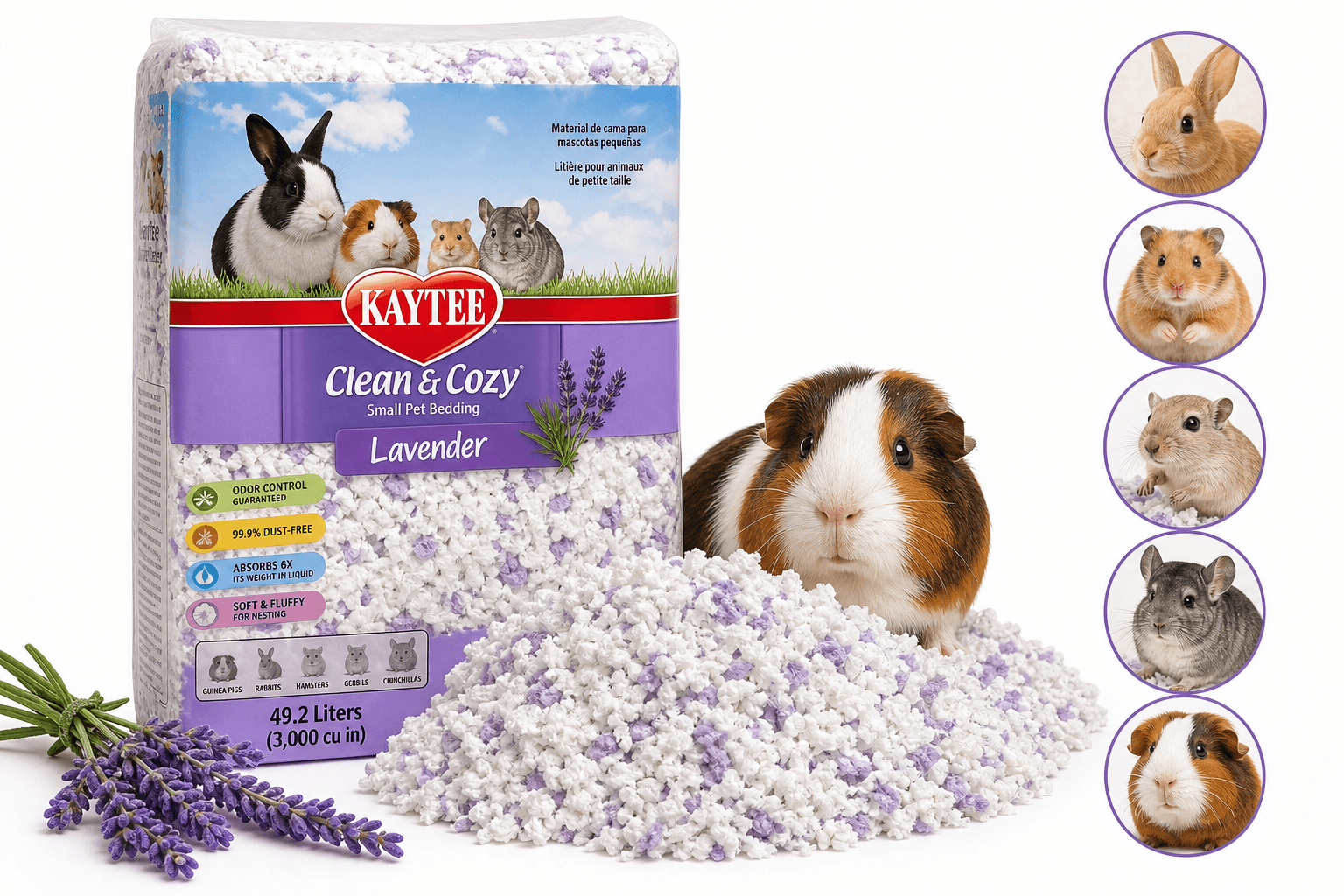 Kaytee Clean & Cozy Lavender Paper Bedding (49.2 L) Review: Soft, Absorbent, and Lightly Scented Comfort for Small Pets