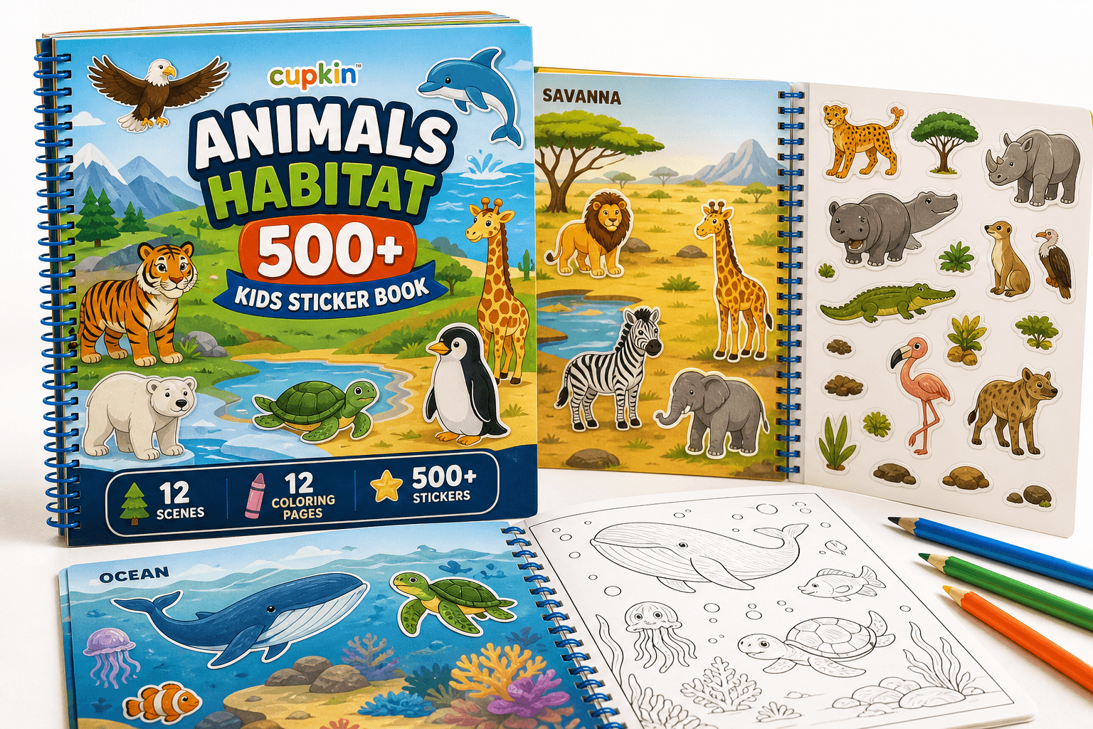 Cupkin Animals Habitat 500+ Kids Sticker Book Review: Screen‑Free Travel Fun for Ages 2–8